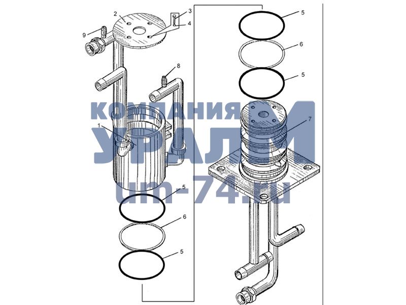 Чертеж Соединение вращающееся КС-3577.83.300-2